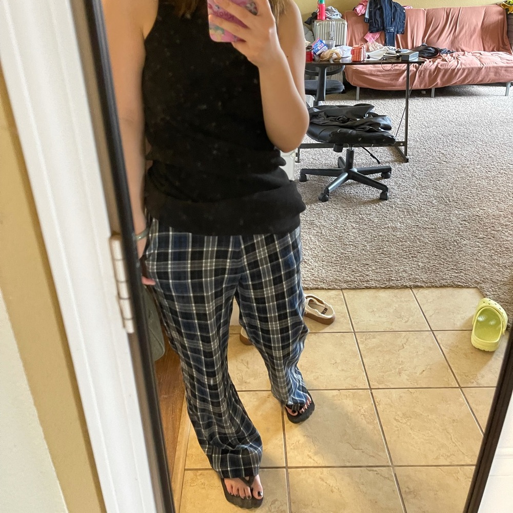 Checked pants